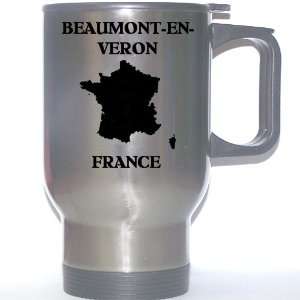  France   BEAUMONT EN VERON Stainless Steel Mug 