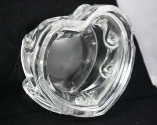 Large Heart Shaped BACCARAT Ashtray   Perfect Valentines Gift  