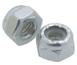 Zinc Steel Plated Nylon Lock Nuts 5/8 11 (25 pcs.)  