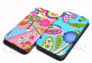 3x New indian flower design leather back hard case cover for iphone 4G 