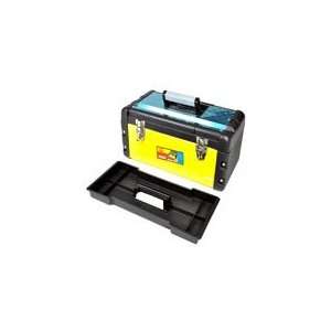 BOLTON TOOLS 21 Inch Steel Portable Box With Tote tray & Steel Bottom 