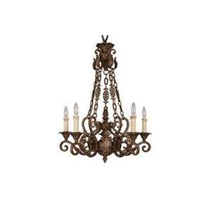  1 4409 5 46   Copenhagen Five Light Chandelier 