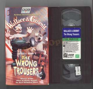 Wallace & Gromit The Wrong Trousers VHS Nick Park  