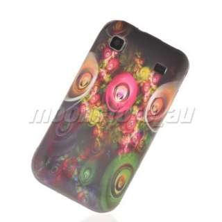 FLOWER SOFT SILICONE GEL TPU CASE COVER FOR SAMSUNG I9000 GALAXY S 69 