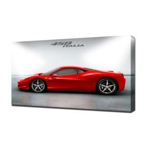  Ferrari 458 Italia   Canvas Art   Framed Size 16x24 