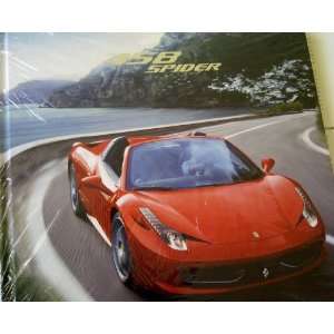  Official Ferrari 458 Spider Hardcover Brochure NEW 