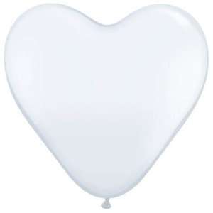  Mayflower Balloons 45949 15 White Heart Latex Everything 