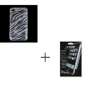  TPU Clear Zebra Hard Protector Case and Crystal Clear 