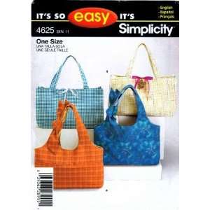  Simplicity 4625 Sewing Pattern Bag Handbag Tote Purse 