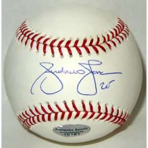 Signed Andruw Jones Baseball   Official Major League   Autographed 