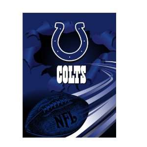  NFL Royal Plush Raschel 60x80 Blankets   Colts Sports 