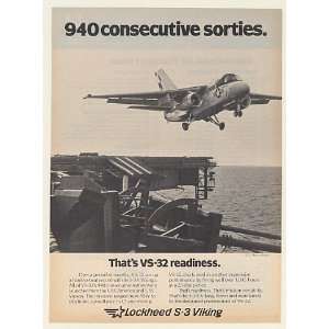   3A Viking Aircraft VS 32 940 Sorties Print Ad (49002)
