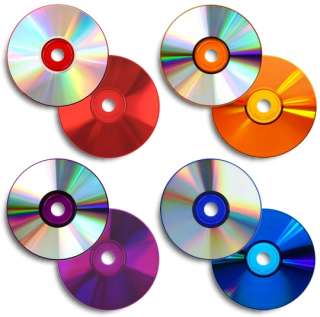 10 Pak Prodisc SILVER/COLORED 80 Min CD Rs  