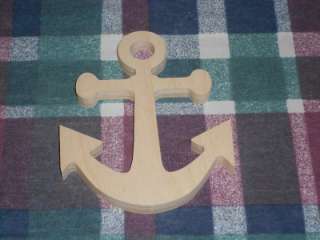   wooden ANCHOR plaque Childrens Shapes Crafts Kids Room Decor  