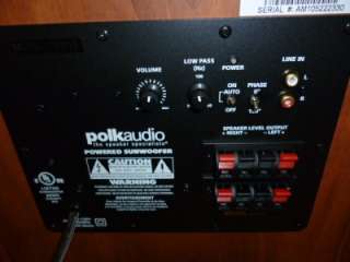 POLK AUDIO PSW10 POWERED SUBWOOFER 10 INCH (CHERRY)  