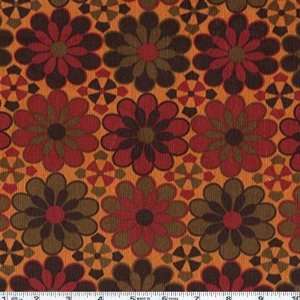  55 Wide Stretch Corduroy Annika Orange Fabric By The 