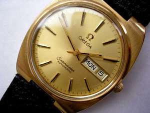   SEAMASTER GOLD PLATED DATE AUTOMATIC SWISS WATCH CAL. 1020  