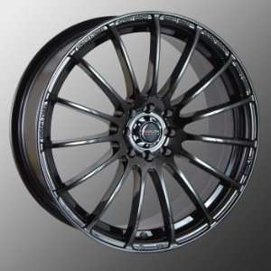  TRAKLite Vortex 17X7 4X100/114 ET40 Black Chrome 