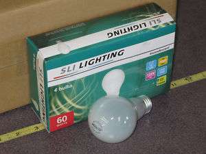 48 bulbs 60W incandescent light bulb 1000hr 120V 12   4 packs A19 60 