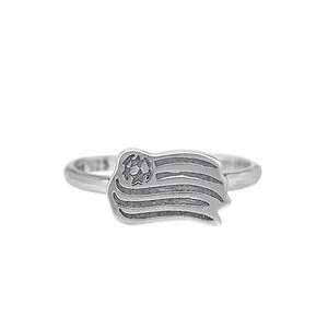  New England Revolution Sterling Silver Ring   Silver 8 