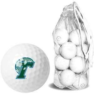  Tulane Green Wave NCAA 15 Golf Ball Clear Pack