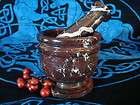 Pestle & Mortar Red Zebra Marble Pedestal New Beautiful Marble and 