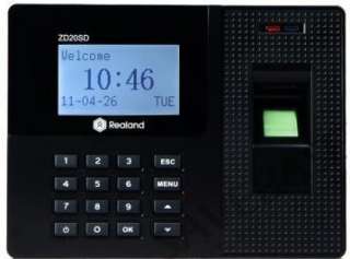 Realand ZD20SD Fingerprint Time Clock USB Port NEW Open Box Employee 