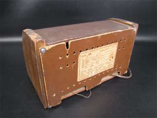 1940s Tele Tone Tube Radio Model 101 Wood Cabinet  