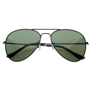   Classic Full Metal Military Frame Aviators Aviator Sunglasses 1041