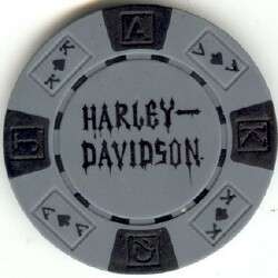 pc Harley Davidson Skull poker chips sample set #197  