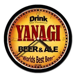  YANAGI beer and ale cerveza wall clock 