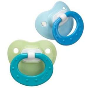  NUK Fashion Pacifiers, Silicone   Size 1   Blue / Green 