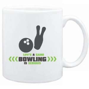  New  Lifes A Game . Bowling Is Serious  Mug Sports 