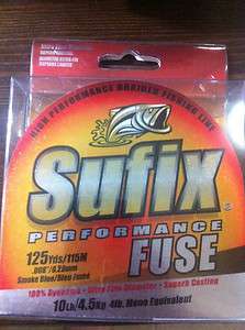 Sufix Performance FUSE Braid 125 Yards 10lb  