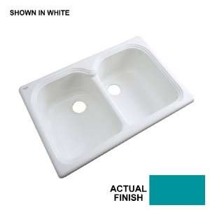   Double Basin Acrylic Topmount Kitchen Sink 54241