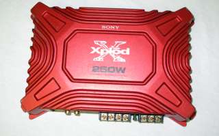 Sony Xplod 2 /1 Channel Car Stereo Power Amplifier XM 502Z 250W Red 