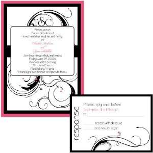  5014 PF Vintage Glam Wedding Invitations Health 