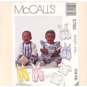  McCalls 5760 Baby Clothes Pattern Arts, Crafts & Sewing