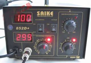 New SAIKE 852D+ 110V Iron Solder Soldering Hot Air Gun 2 in 1 