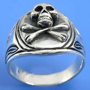   grams 925 Sterling Silver Skull Design Ring size 11.5 