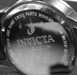   Ceramic Swiss White Dial Black Matte Bracelet Watch 1191 NEW  