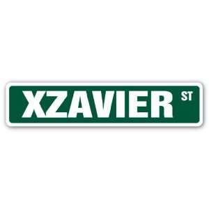  XZAVIER Street Sign name kids childrens room door bedroom 