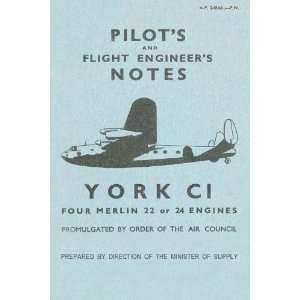  Avro York Aircraft Pilots Notes Manual Sicuro Publishing Books