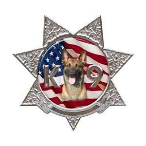  7 Point Star Police K9 Decal   6 h   REFLECTIVE 