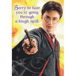   Card Harry Potter Sorry to Hear Youre Going Through a Tough Spell