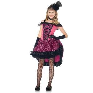   Leg Avenue Cancan Girl Teen Costume / Black/Pink   Size Medium/Large