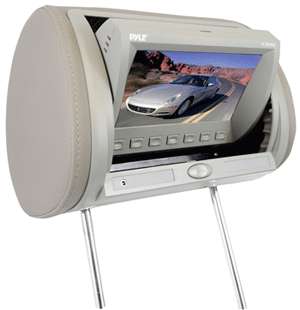  Pyle PL70HRG Adjustable Hideaway Headrest 7 Inch TFT Video 