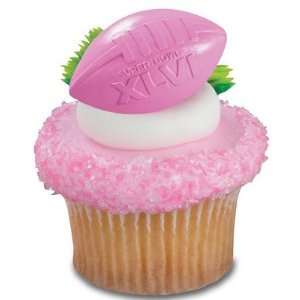 Super Bowl XLVI Football Cupcake Toppers   24 Rings   Eligible for 