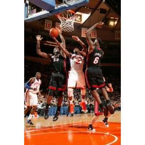  Miami Heat v New York Knicks Raymond Felton, Joel Anthony 