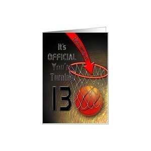  13th Birthday, Basketball   Slamming it Card Toys & Games